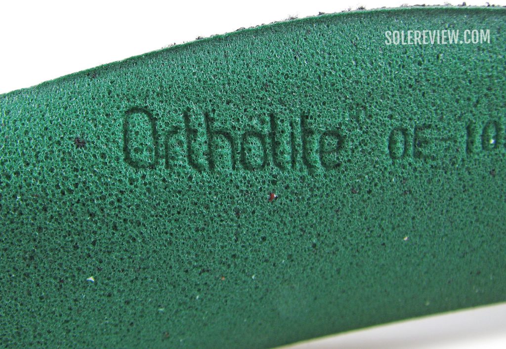 The Ortholite insole of the Nike Pegasus Trail 3.