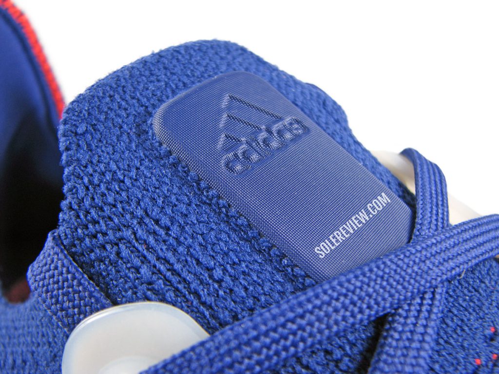 The padded tongue flap of the adidas Ultraboost 22.