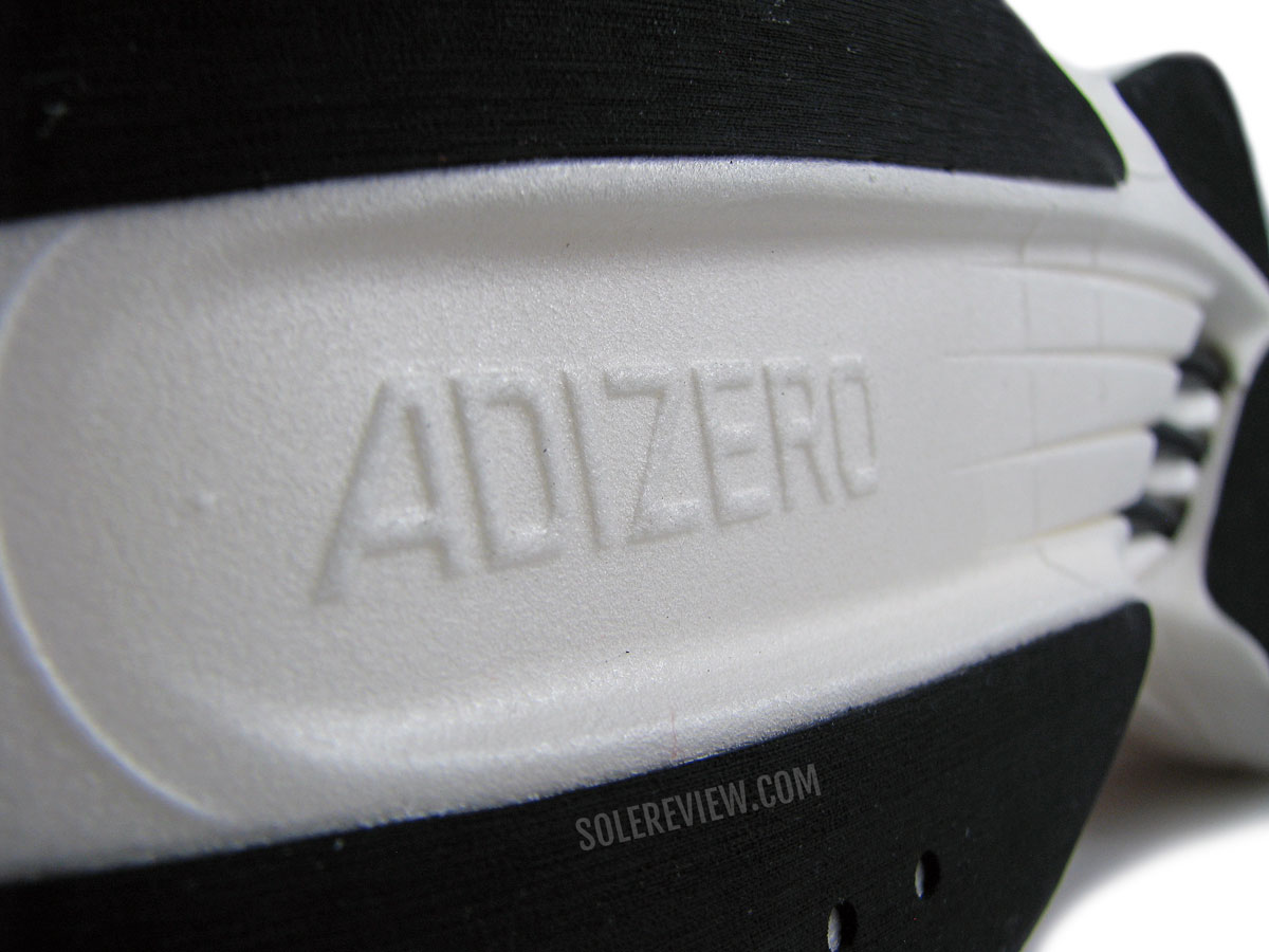 The foam outsole of the adidas adizero adios Pro 2.