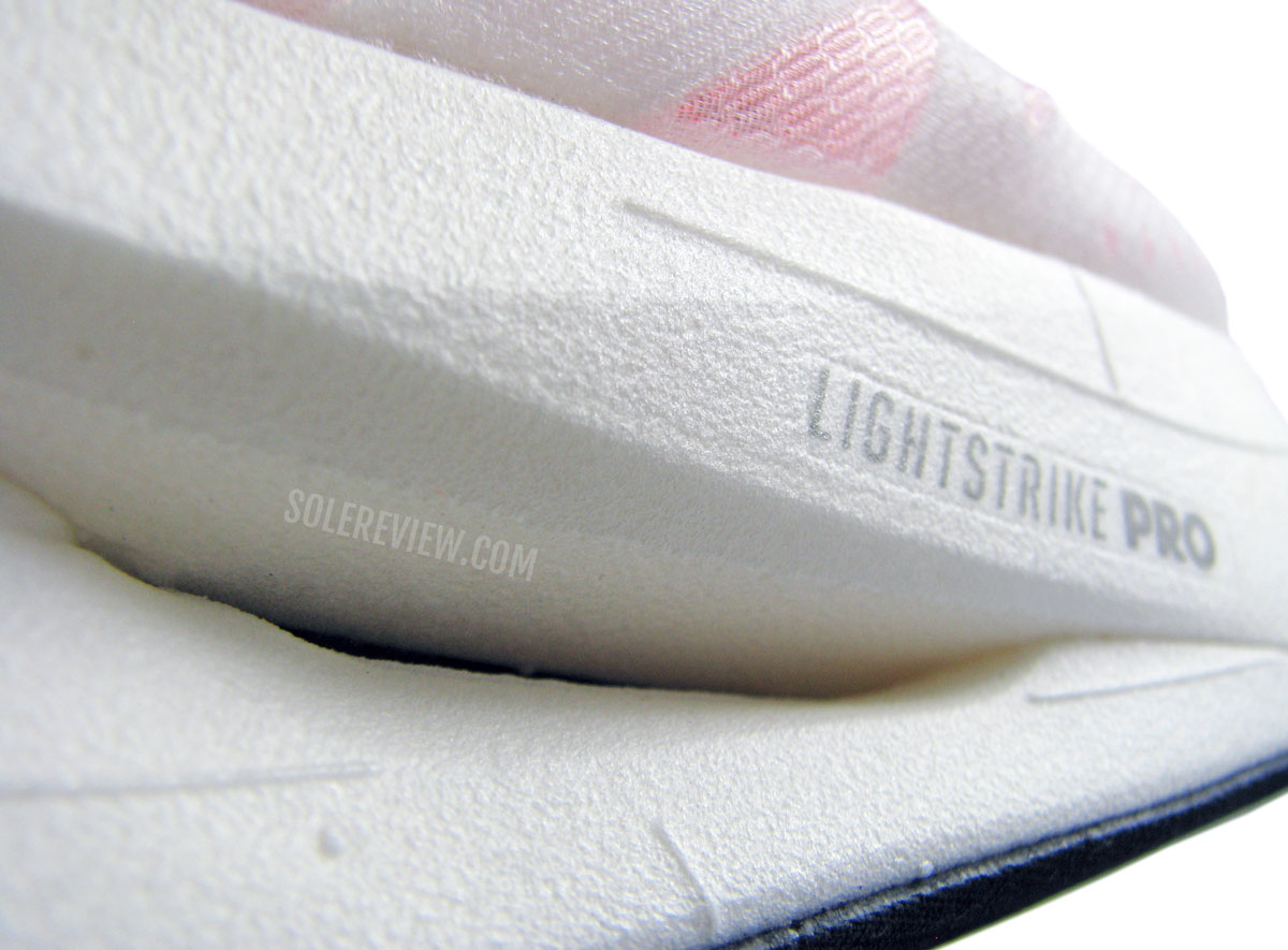 The Lightstrike Pro foam of the adidas adizero adios Pro 2.