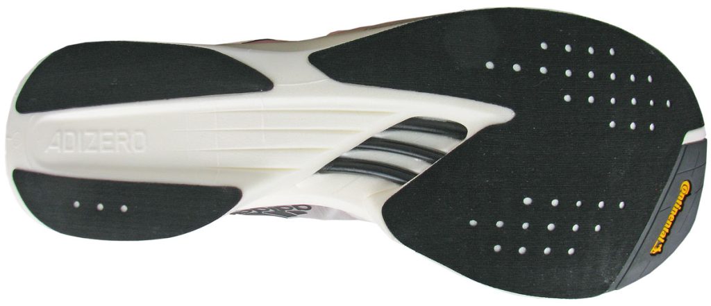 The outsole of the adidas adizero adios Pro 2.