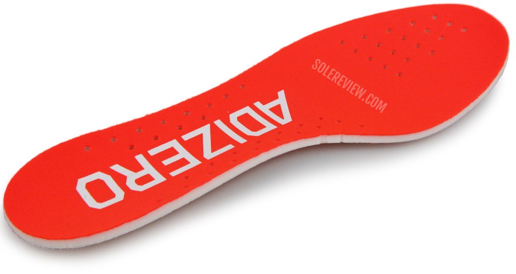 The insole of the adidas adizero adios Pro 2.