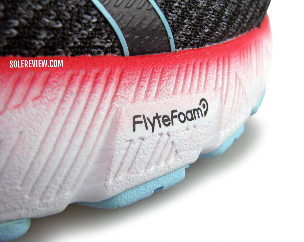 The Flytefoam midsole of the Asics GT-2000 10.