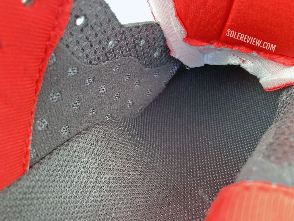 The inner lining of the Asics GT-2000 10.