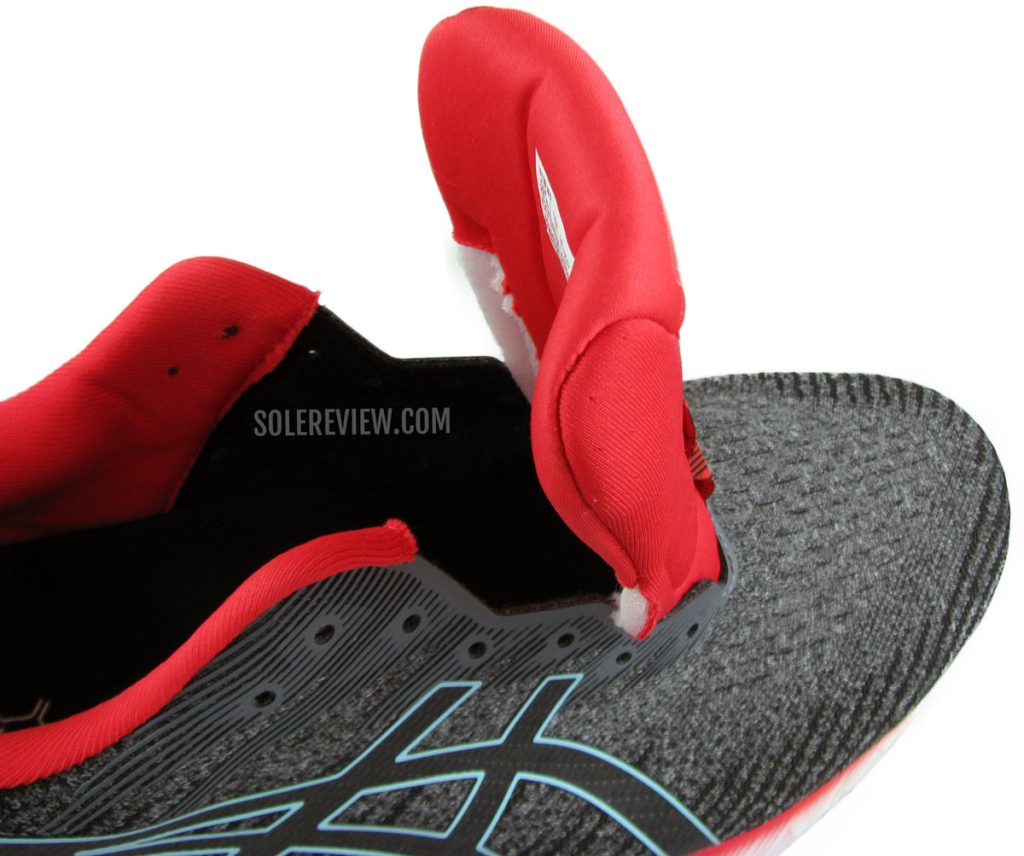 The non-sleeved tongue of the Asics GT-2000 10.