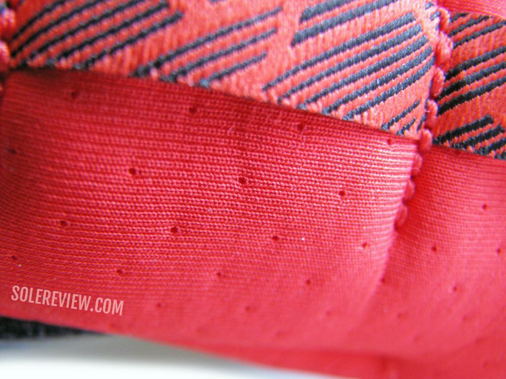 The perforated tongue of the Asics GT-2000 10.