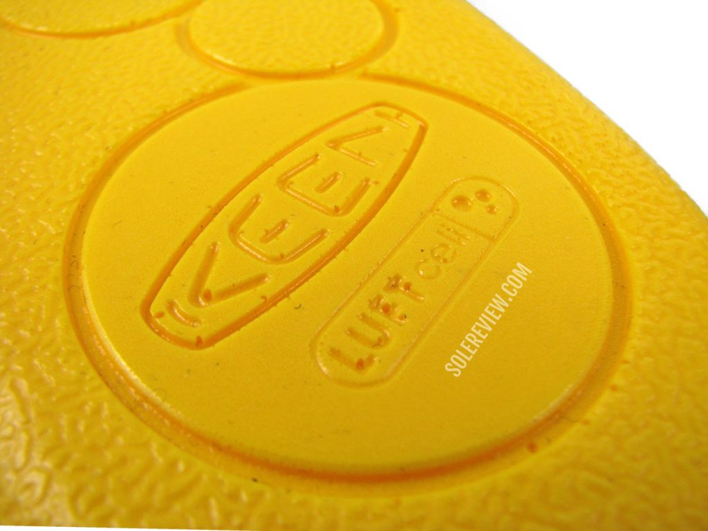 The Polyurethane footbed of the Keen Revel IV EXP Polar Mid boot.