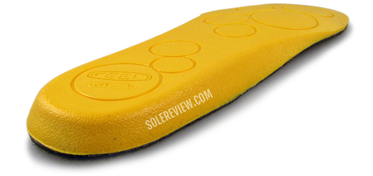 The insole of the Keen Revel IV EXP Polar Mid boot.