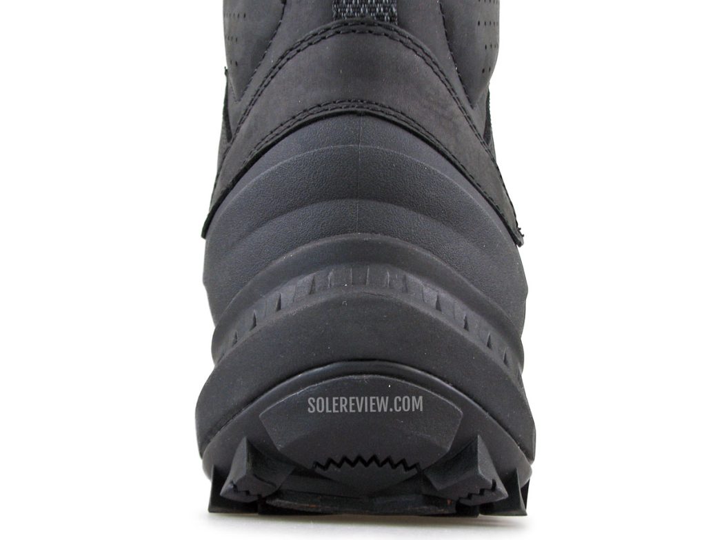 The heel bevel of the Merrell Thermo Overlook 2 Mid.