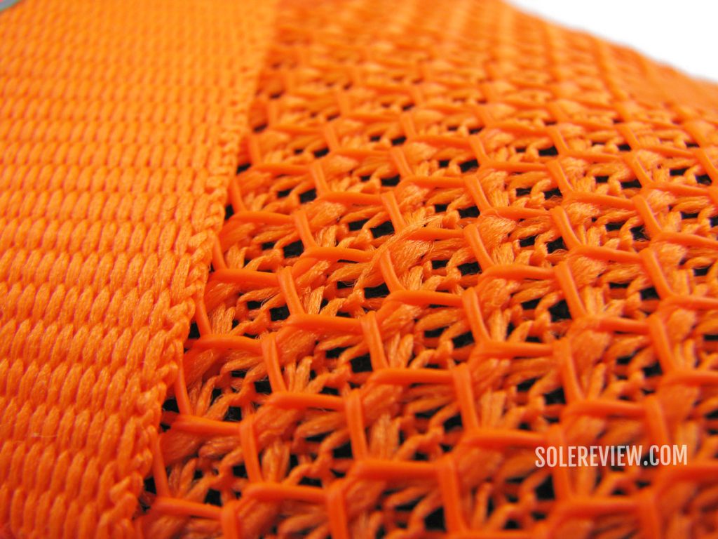 The upper mesh of the Nike Metcon 7 Flyease.