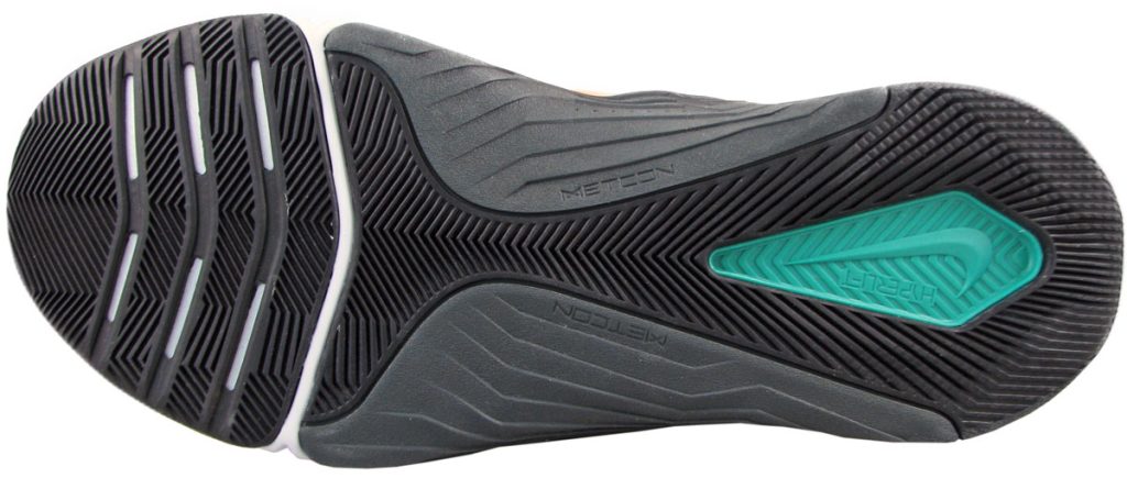The outsole of the Nike Metcon 7 Flyease.