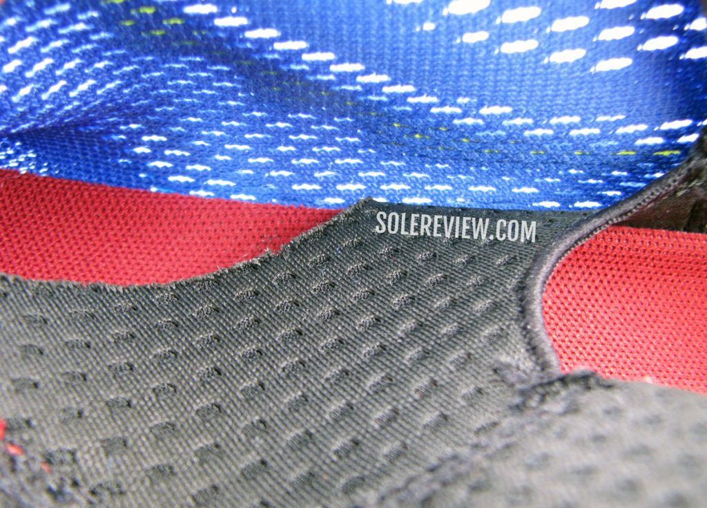 The inner sleeve of the Saucony Kinvara 13.