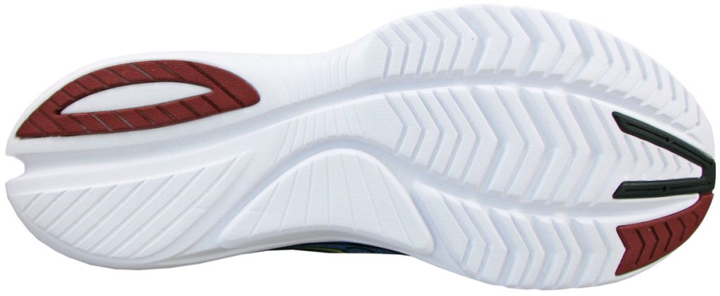 The outsole of the Saucony Kinvara 13.