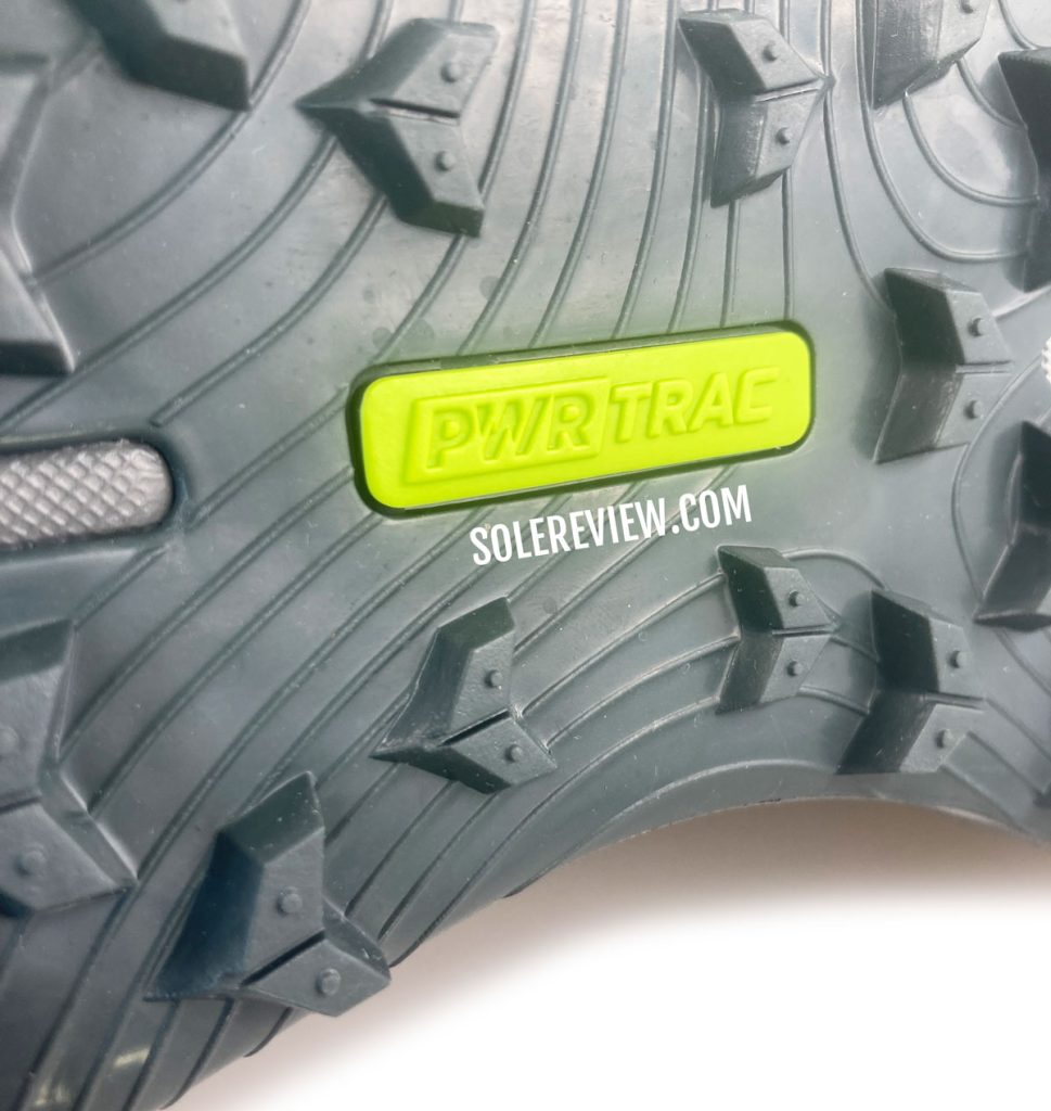 The Pwrtrac outsole of the Saucony Peregrine 12.