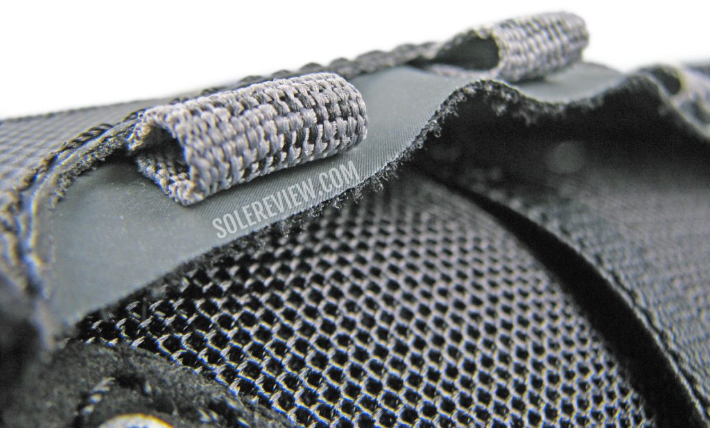 The lacing loops of the Saucony Peregrine 12.