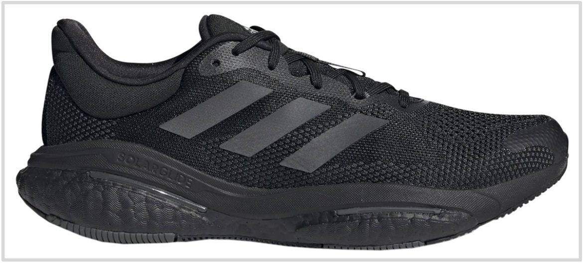 adidas running black shoes