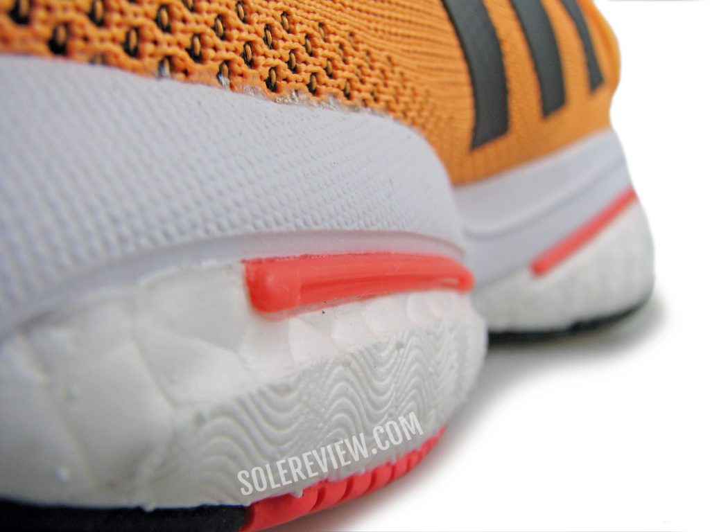 The stable midsole of the adidas Solarglide 5.