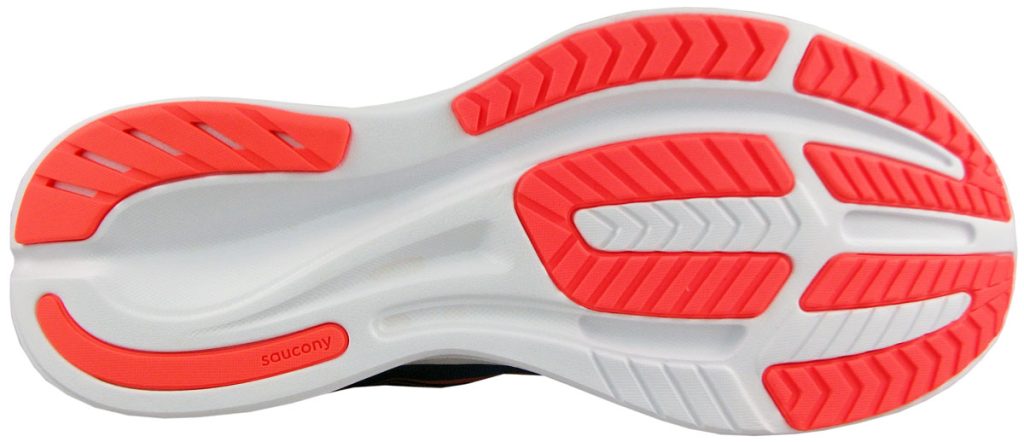 The outsole of the Saucony Ride 15.
