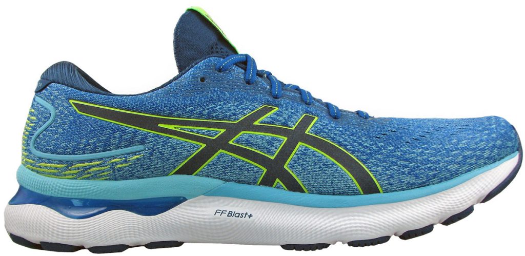 The upper of the Asics Gel Nimbus 24.