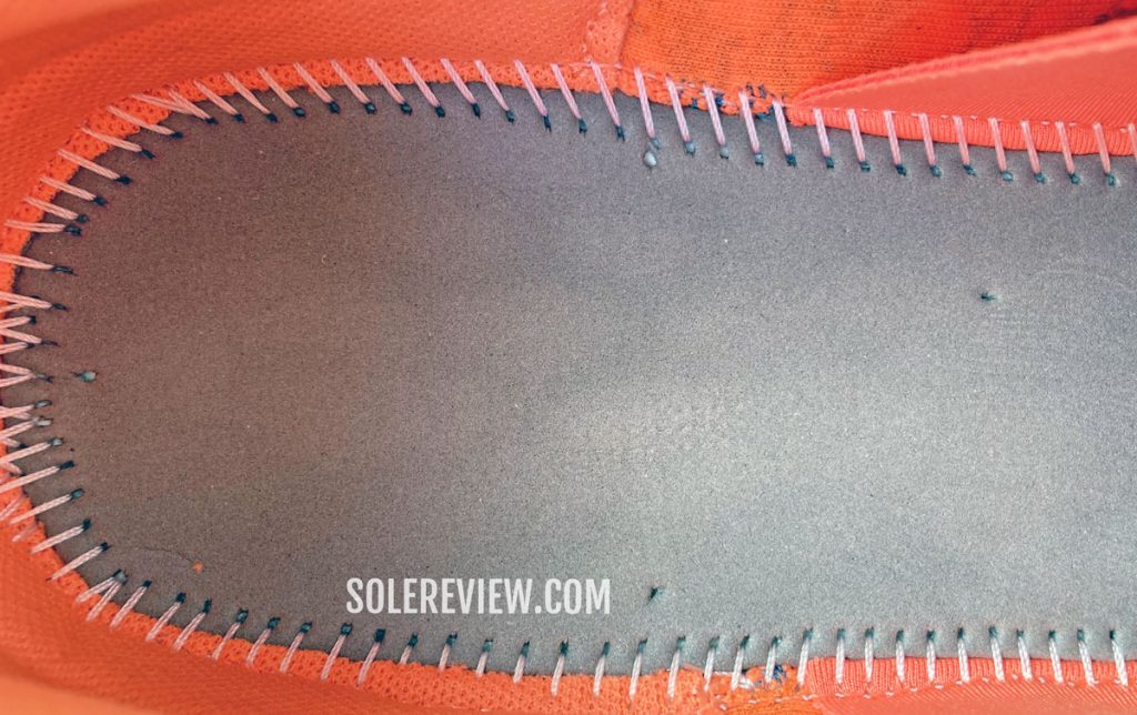 The foal lasting of the New Balance Fresh Foam X 1080 V12.