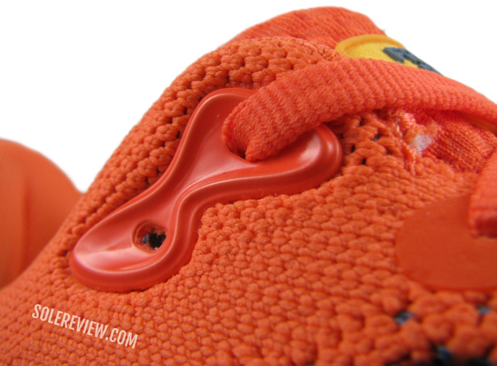 The molded eyelets of the New Balance Fresh Foam X 1080 V12.