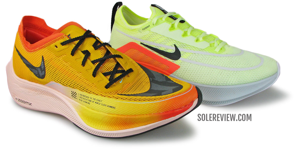 nike zoom fly flyknit vs nike zoom fly 3