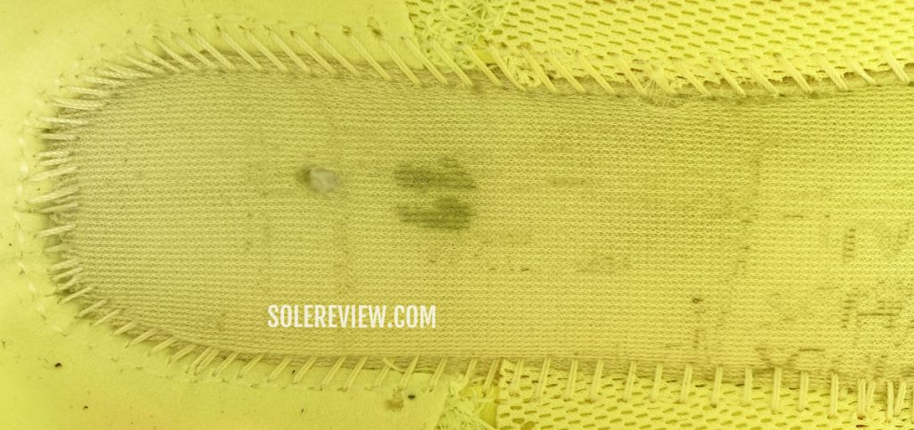 The fabric lasting of the Nike Zoom Fly 4.