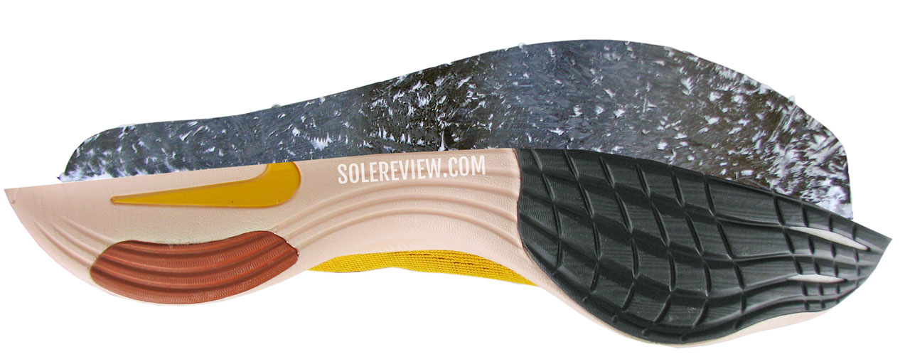 The Carbon plate of the Nike Vaporfly Next% 2.