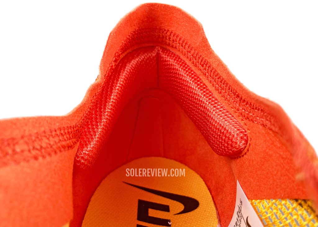 The heel collar of the Nike Vaporfly Next% 2.