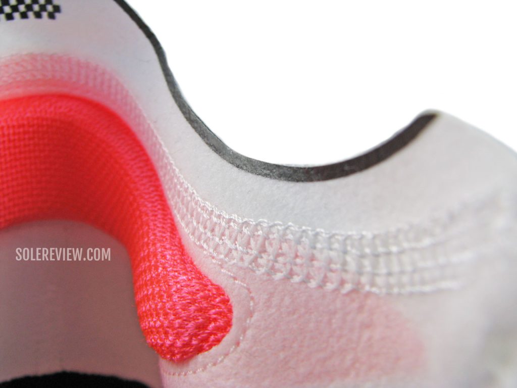 The heel collar of the Nike ZoomX Streakfly.