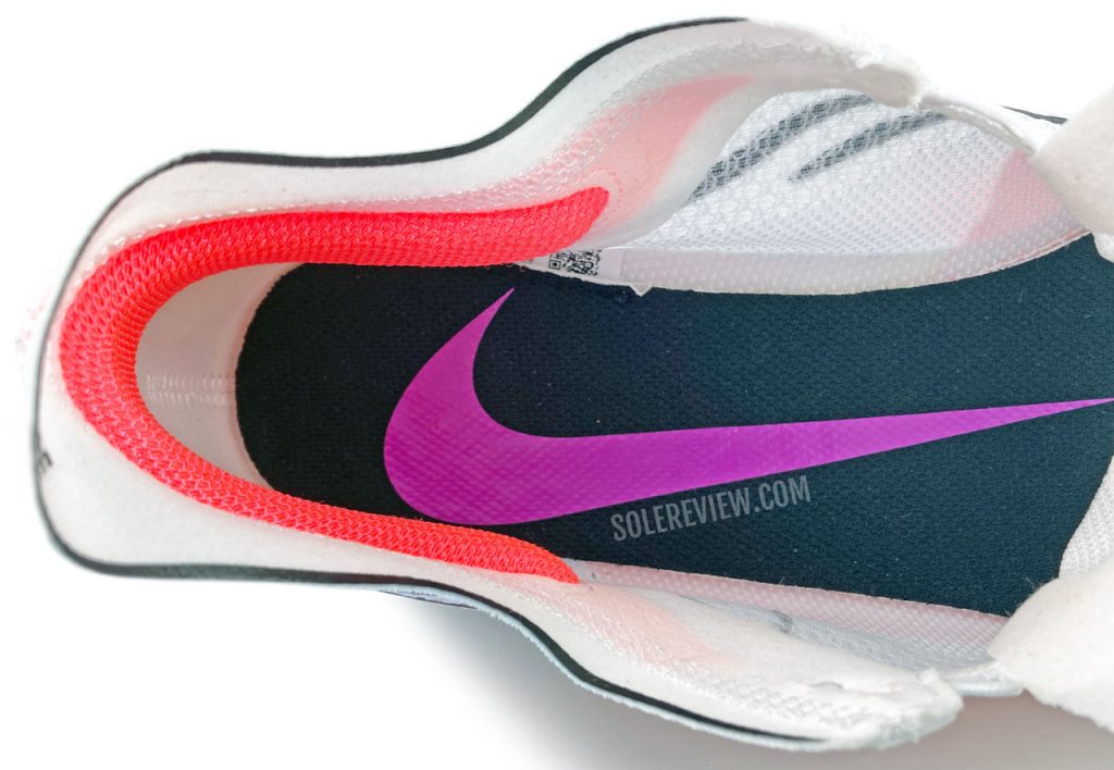 The heel collar pods of the Nike ZoomX Streakfly.
