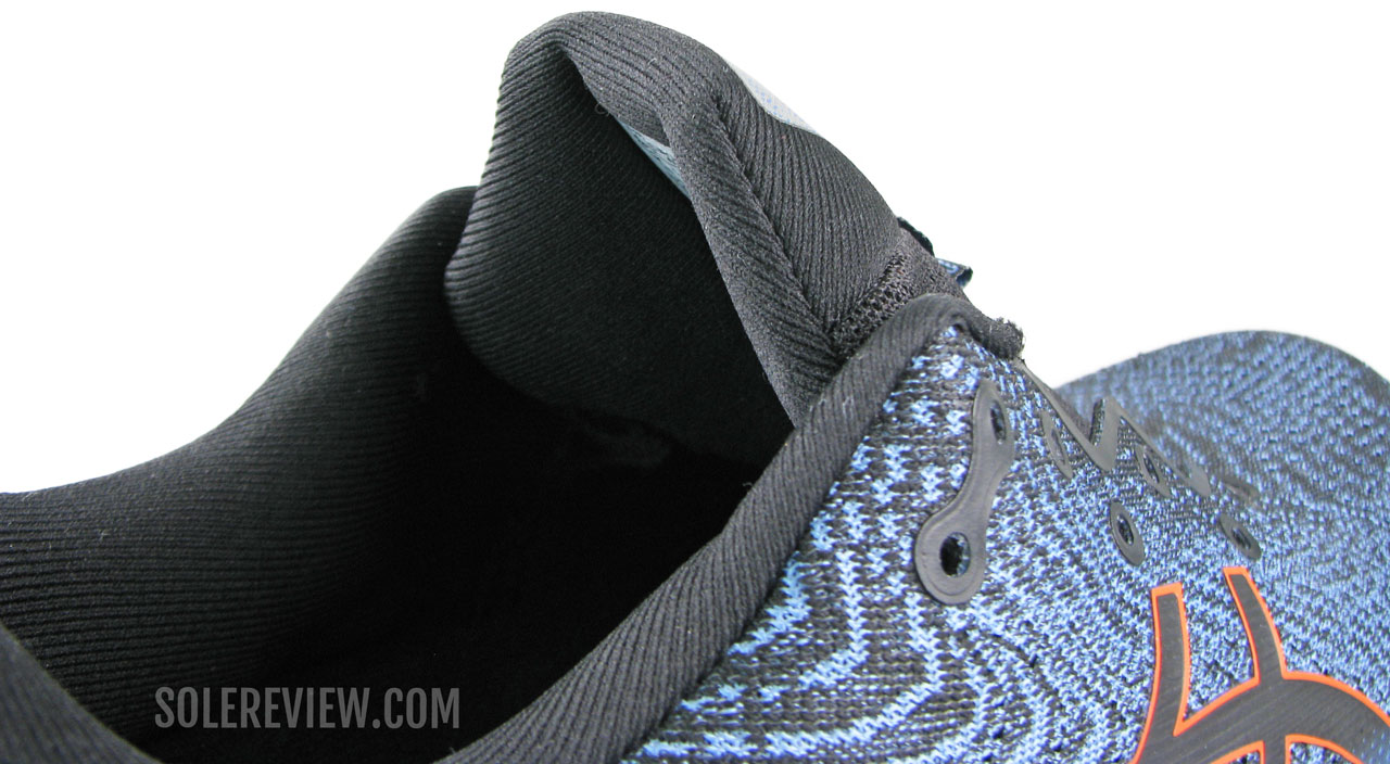 The tongue flap of the Asics Cumulus 24.