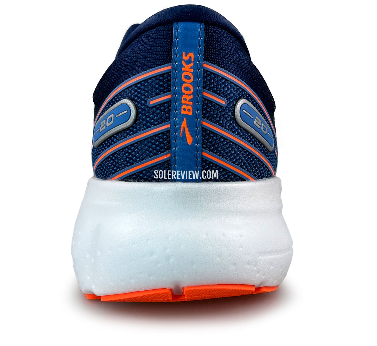The heel view of the Brooks Glycerin 20.