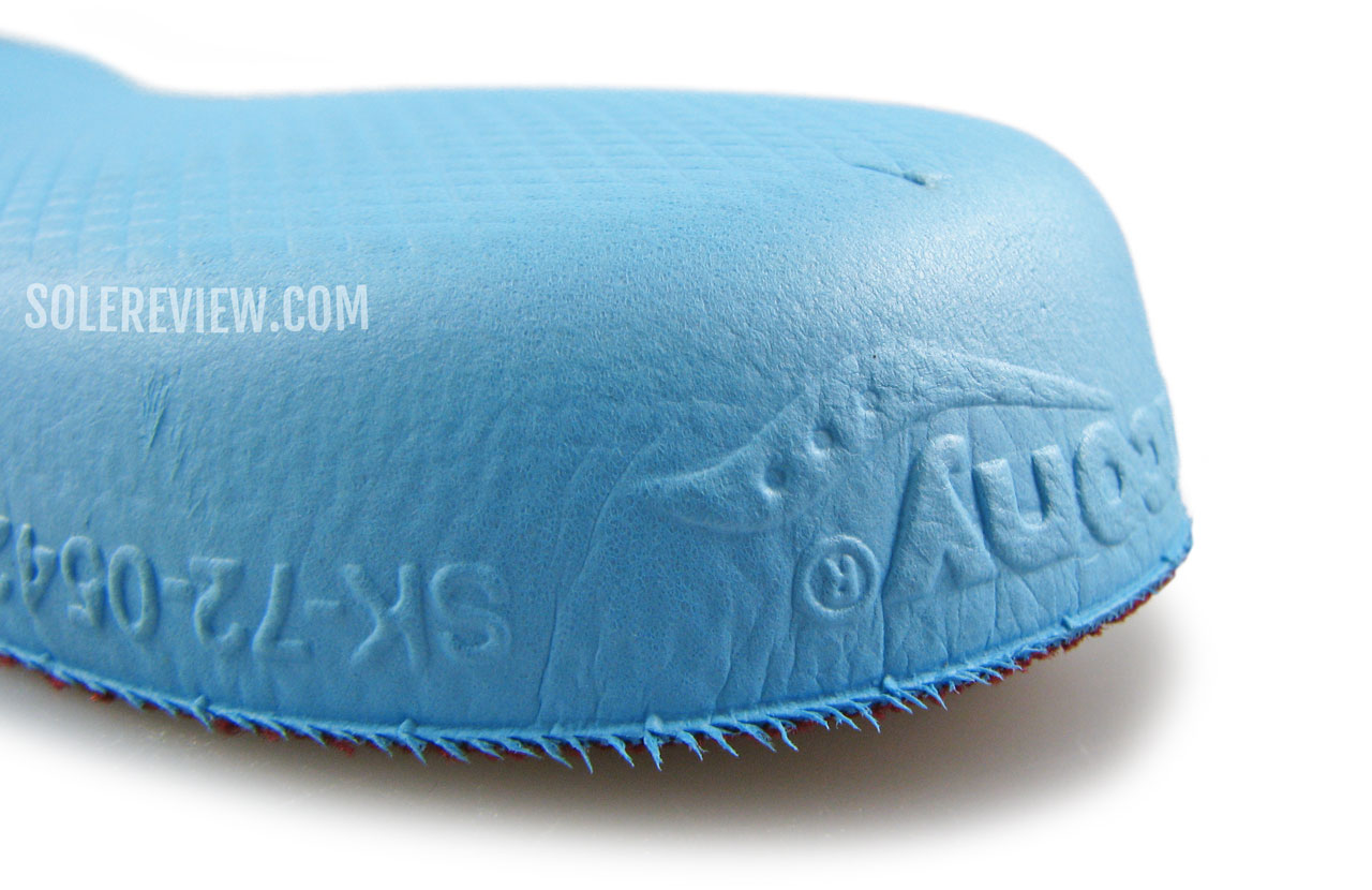 The EVA foam footbed of the Saucony Tempus.