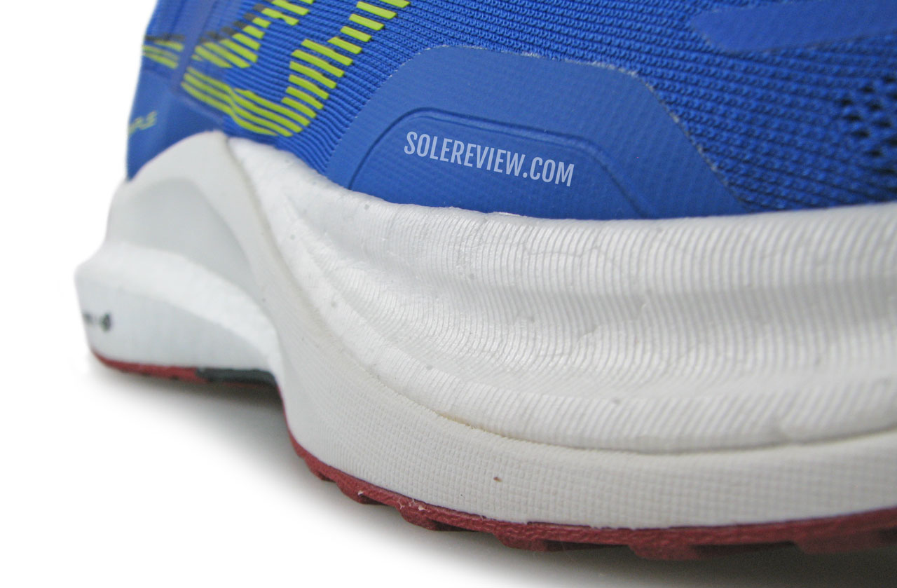 The EVA frame of the Saucony Tempus.