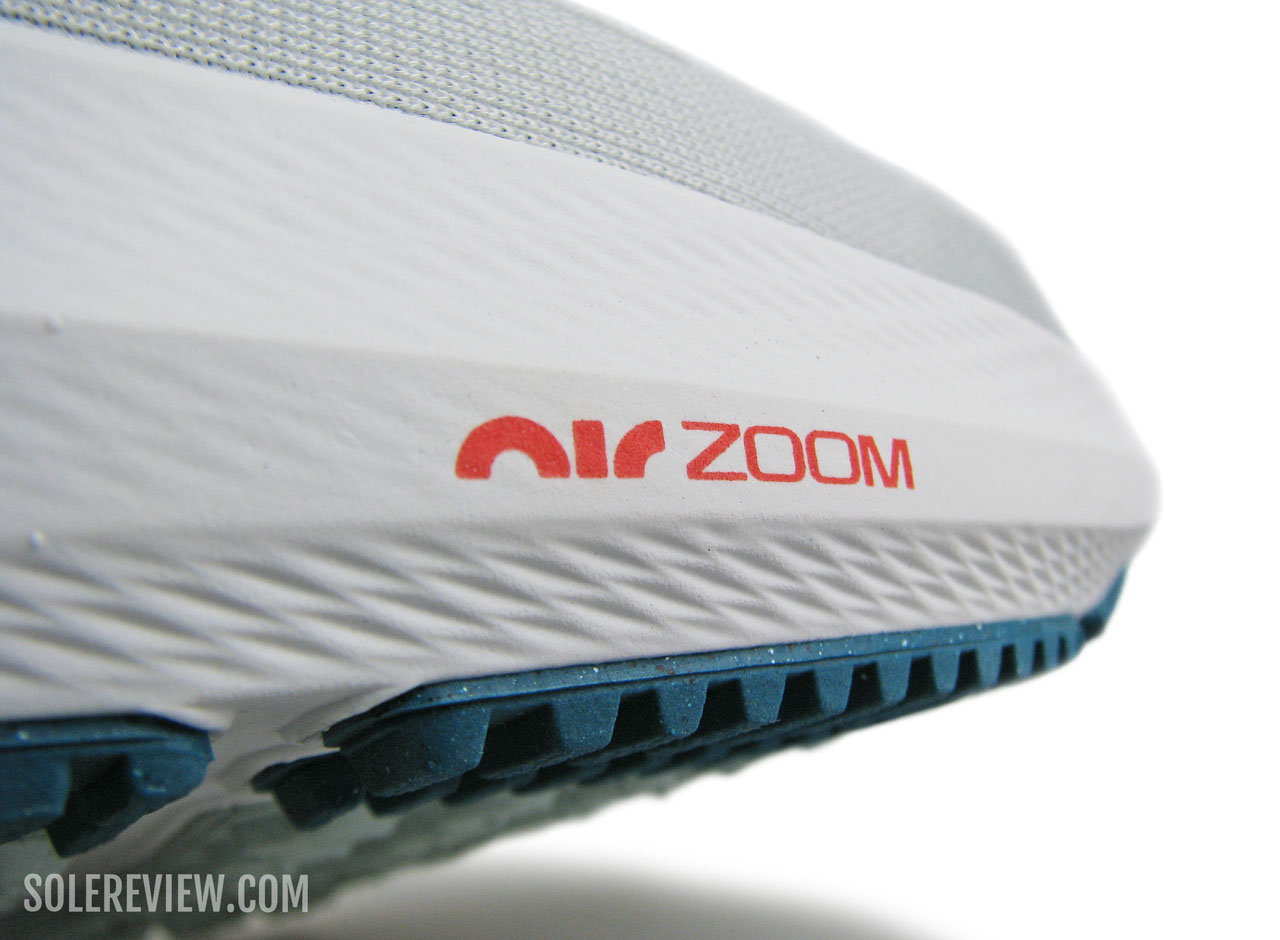 The Zoom Air on the Nike Pegasus 39.