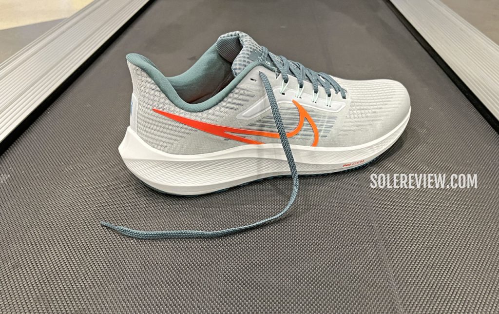 The Nike Pegasus 39 on a treadmill