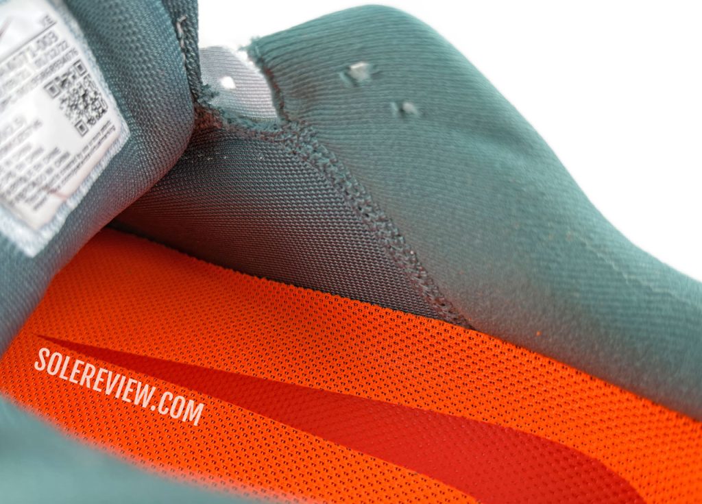 The inner sleeve of the Nike Pegasus 39.