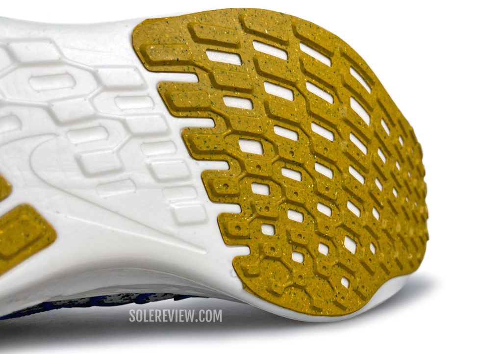 The forefoot outsole of Nike Pegasus Turbo Next Nature.
