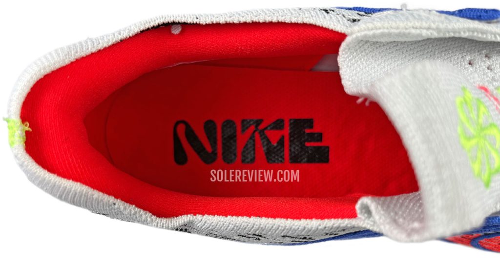 The heel collar of Nike Pegasus Turbo Next Nature.