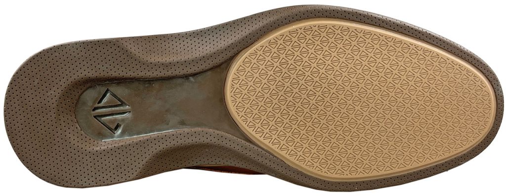 The outsole of the Amberjack Original dress shoe.