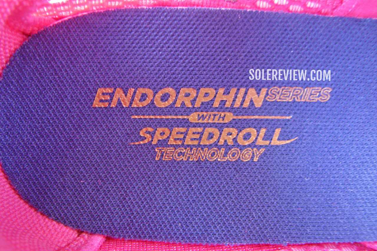 The non-removable footbed of the Saucony Endorphin Pro 3.