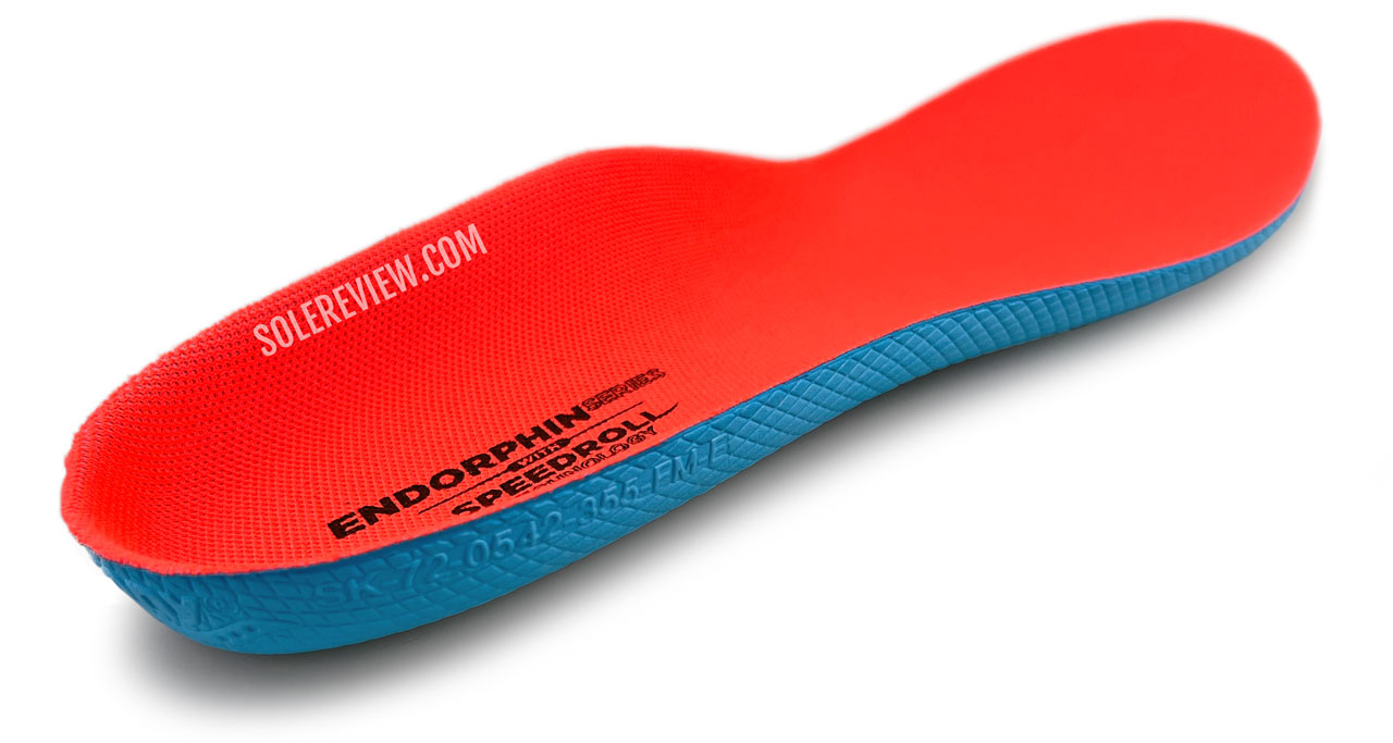 The removable footbed of the Saucony Endorphin Speed 3.