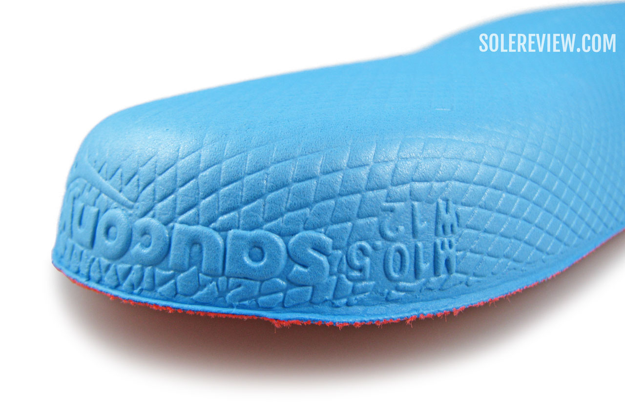 The EVA foam insole of the Saucony Endorphin Speed 3.