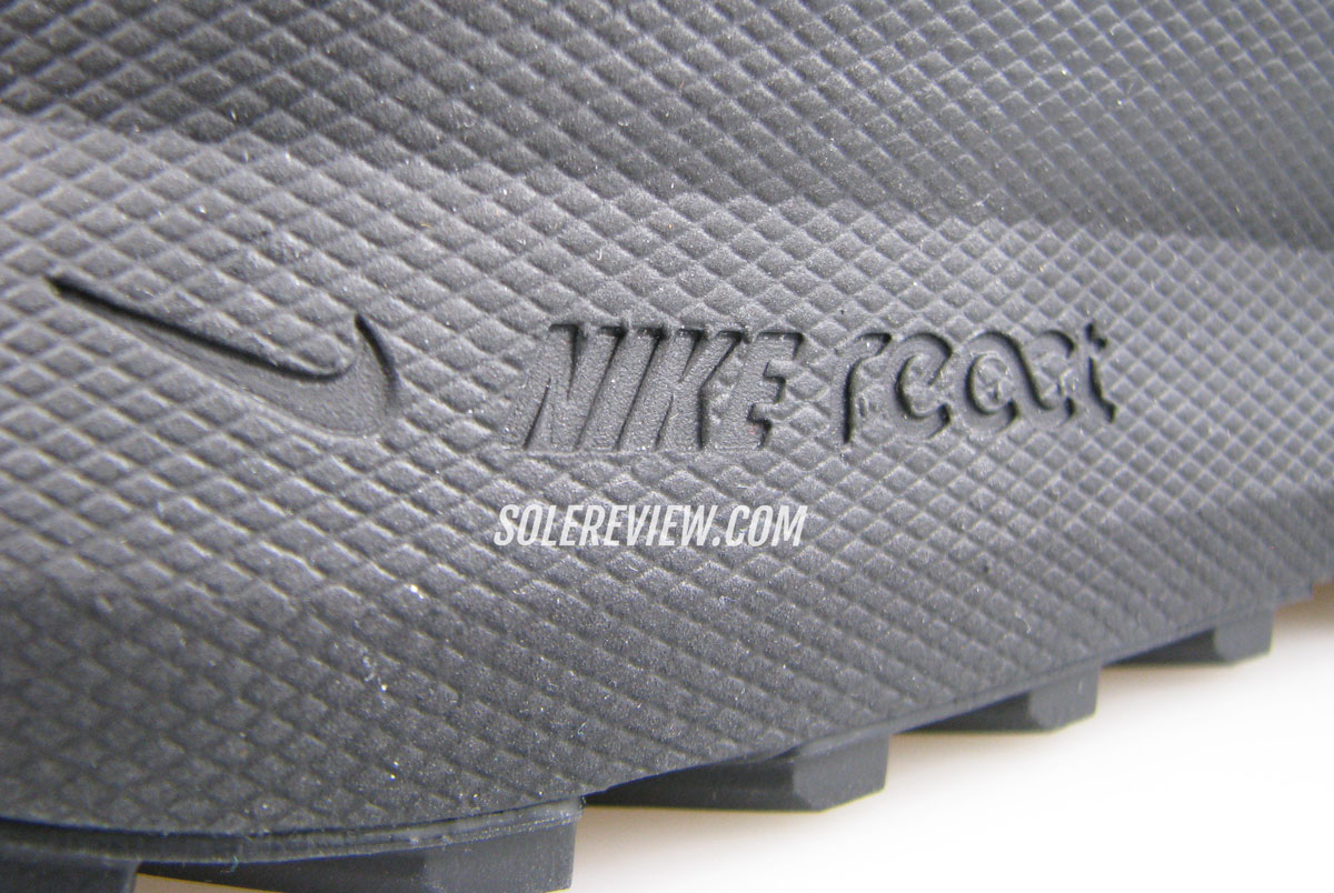 The React foam midsole of the Nike Pegasus Trail 4.