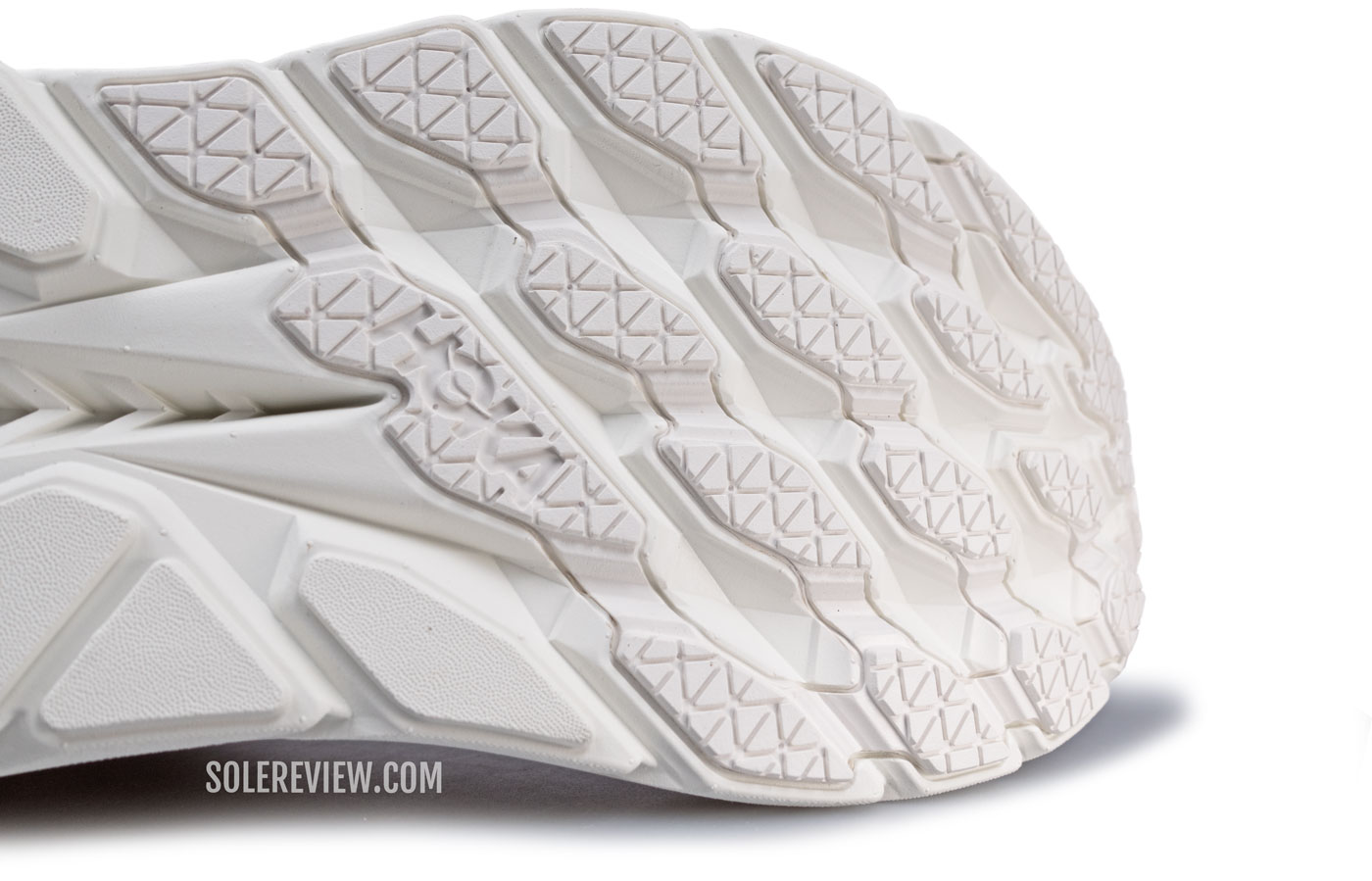 The forefoot outsole of the Hoka Clifton 8.