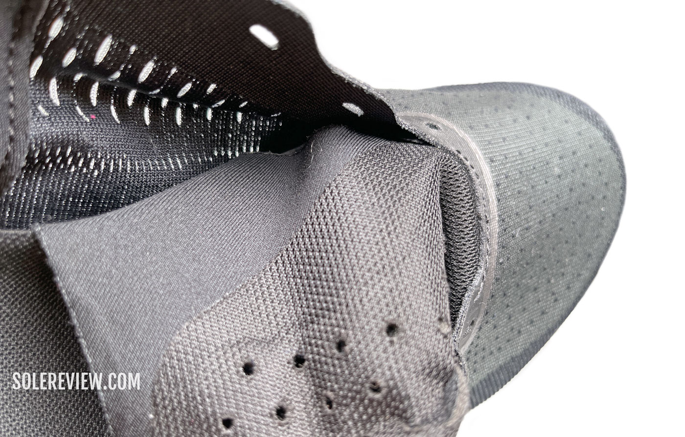 The inner sleeve of the New Balance Fuelcell Rebel V3.