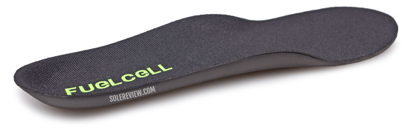 The insole of the New Balance Fuelcell Rebel V3.