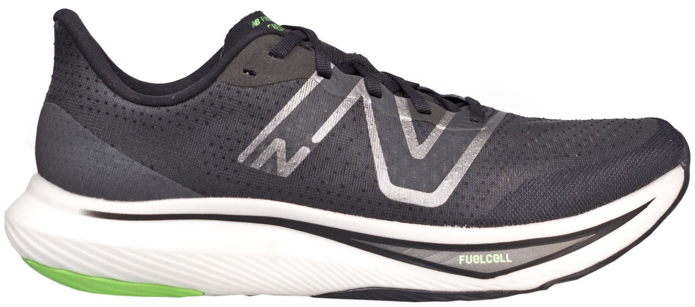The upper of the New Balance Fuelcell Rebel V3.