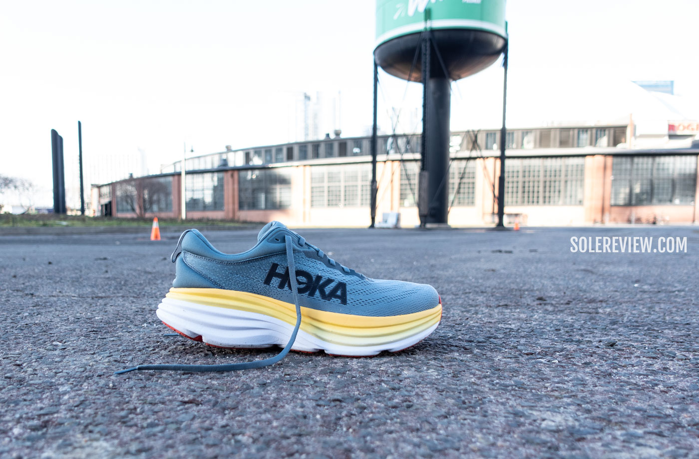 Hoka Bondi outdoors